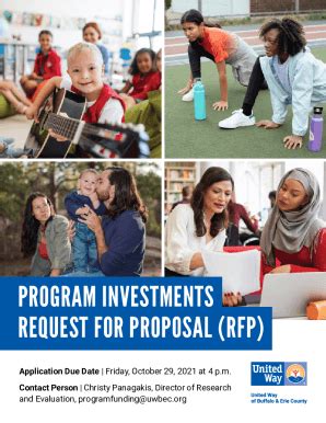 Fillable Online PROGRAM INVESTMENTS REQUEST FOR PROPOSAL (RFP) Fax ...