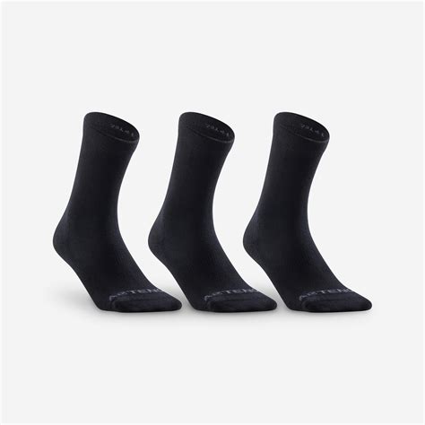 High sports socks rs 160 tri-pack - black