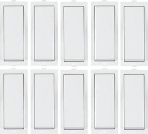 ANCHOR ROMA WHITE, 10AX, 1 WAY SWITCH (10 Nos Switches) 10 A One Way ...