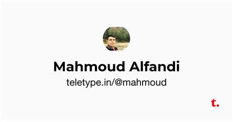 Mahmoud Alfandi — Teletype
