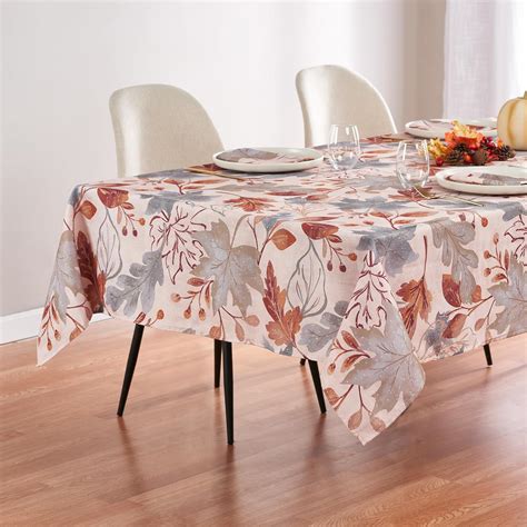 Amazon.com: Kadut Thanksgiving Tablecloth, Autumn Leaves, Fall ...