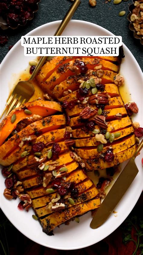 Honey roasted butternut squash with cranberries and feta – Artofit