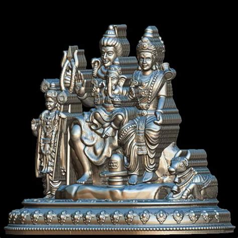 Lord Shiv Family 3D Model | STL