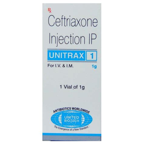 UNITRAX INJECTION 1GM Price, Uses, Side Effects, Composition - Apollo ...