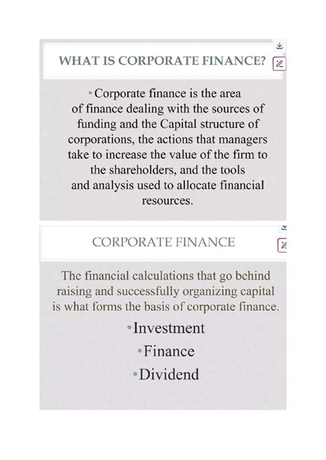 Corporate Financing Overview: Key Concepts and Practices LLM - Studocu