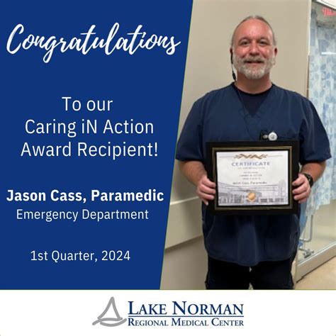 Congratulations to Jason Cass, Paramedic, presented Lake Norman ...