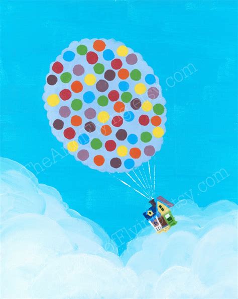 Disney Pixar's Up, Balloon House - Print - Etsy