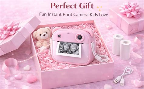 Casaquin Kids Instant Print Camera with Mini HD Photo & 1080P Video ...