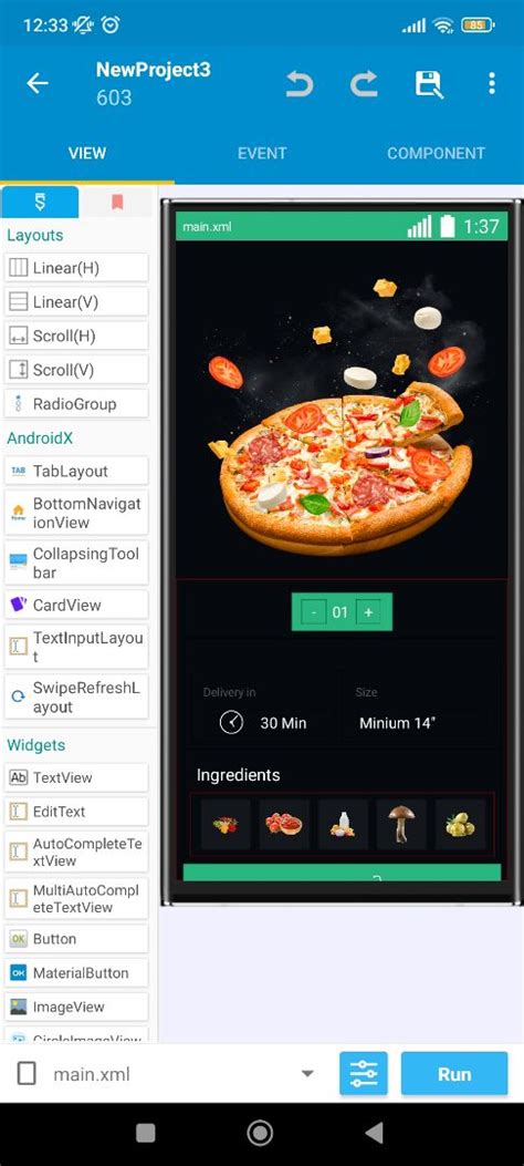 Sketchub • Delivery app ui