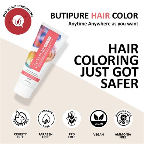 Butipure Vivid Red Hair Colour, 60 gm Price, Uses, Side Effects ...