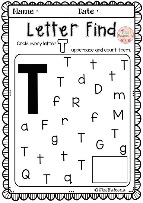 Letter T Practice Worksheet | dev.onallcylinders.com