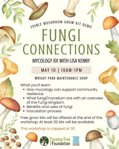 Fungi Connections: Mycology 101 with Lisa Kenny, Wright Park, Tacoma ...