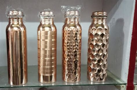 Generic Metal Water Bottle, 1L, Set of 1, Copper : Amazon.in: Home ...