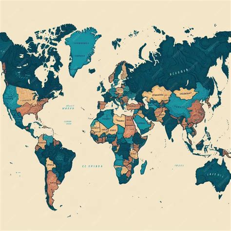 View World Map with Countries 的图像结果
