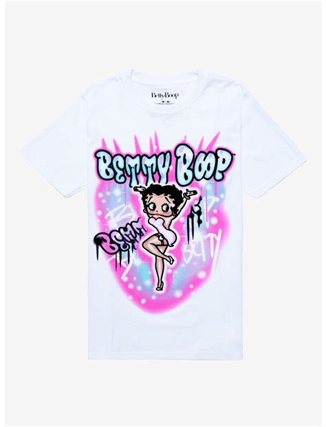 Betty Boop Airbrush Boyfriend Fit Girls T-Shirt | Hot Topic