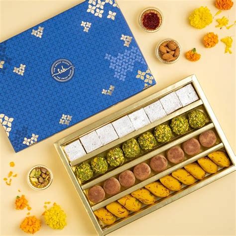 THE SWEET BLEND Royal Mithai Box 500 g | Assorted Indian Sweets – Badam ...