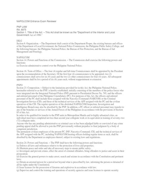 Image result for Napolcom Reviewer