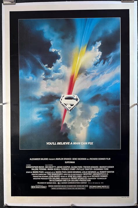 Superman 1978 Movie Poster