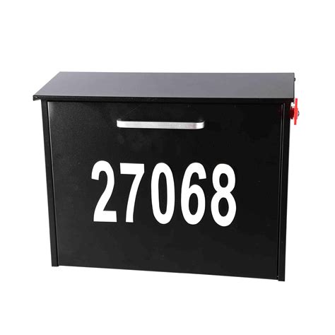 Wall Mount Locking Mailbox With Code Lock Black Large Capacity ...