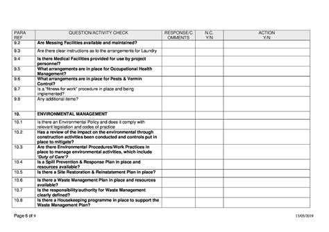 What Is A Self Audit Checklist - Free Math Worksheet Printable