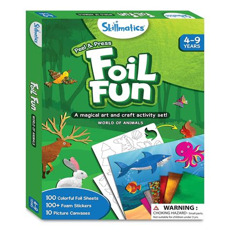 Buy Skillmatics Foil Fun World of Animals - Art & Craft DIY Activity ...