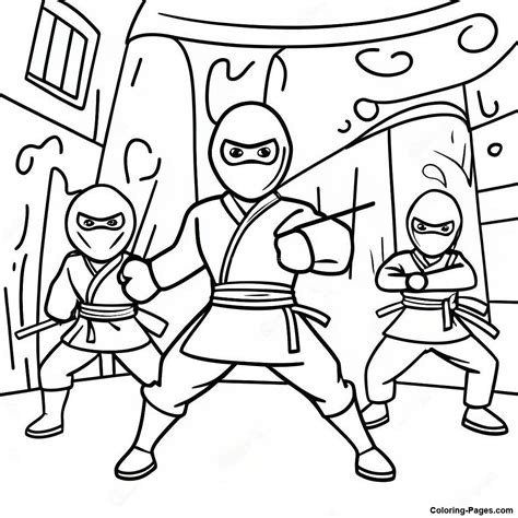 Brave Spy Ninjas Mission Coloring Page | Coloring-Pages.com