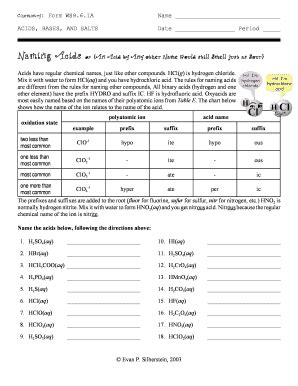 Chemistry Form Ws9 2 1a - Fill Online, Printable, Fillable, Blank ...