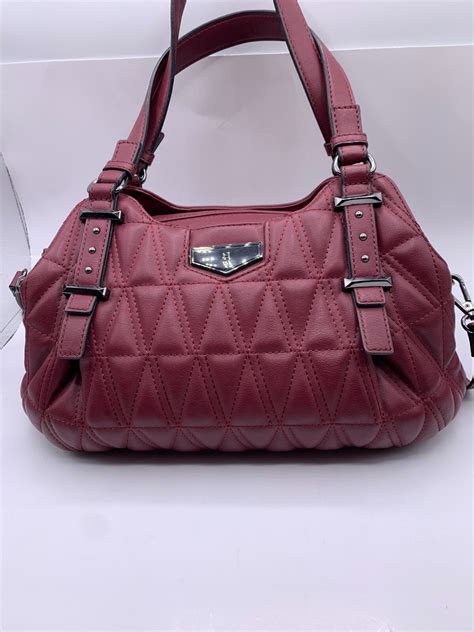 Simply Vera Wang Light Burgundy satchel purse with sh… - Gem