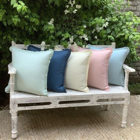 Soft Pink Cotton Cushion Cover with Pleats by Studio Covers