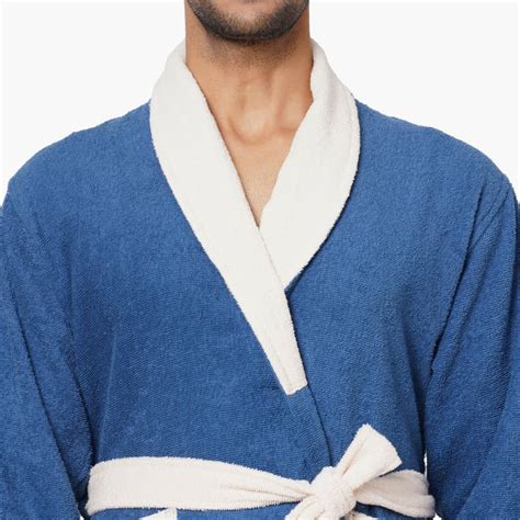 Buy SPACES Cloudz Cotton Adult Bathrobe, L from SPACES at just INR 2479.0