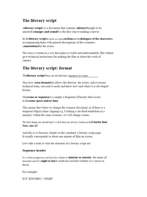 Image result for Literary Script