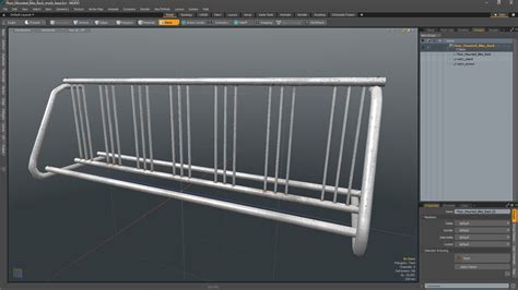 3D Floor Mounted Bike Rack model | 3D Molier International