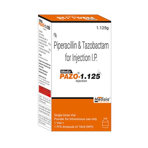 Pazo 1.125 - Piperacillin & Tazobactam For Injection I.P. - Medizia Biotech