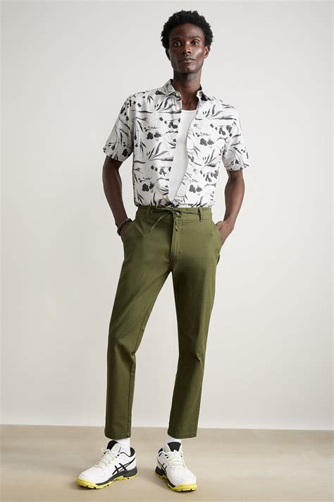 Knee Slit Men's Wide Jeans