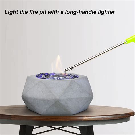 Greyhoo Tabletop Fire Pit, Alcohol Fireplace for Indoor Outdoor, Fire ...