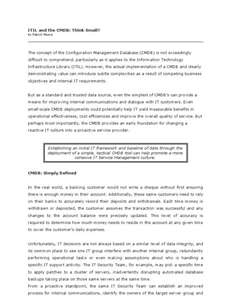 Image result for ITIL CMDB Tutorial