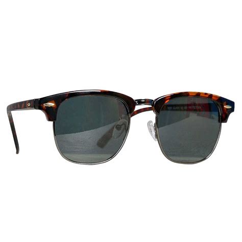 Clubmaster Sunglasses UV Protected for Men and Women (Black)