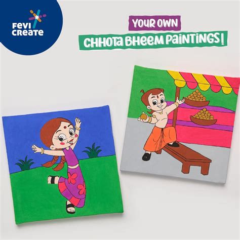 Chhota Bheem: Paint By Numbers – Fevicreate