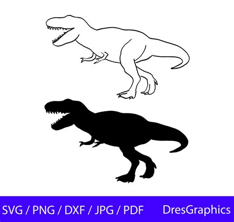 T Rex Dinosaur Outline
