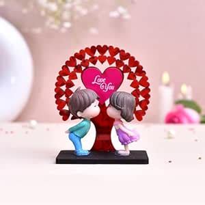 CraftVatika Love Ccouple Kissing Miniature Valentine Gift for Boyfriend ...
