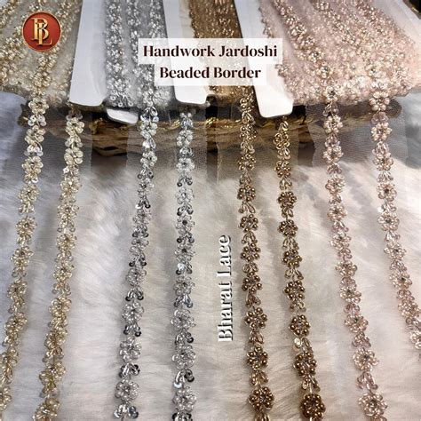 Handwork Border | Bharat Lace – Premium Decorative Laces & Borders for ...