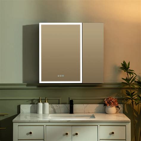 ᐅ【WOODBRIDGE Modern 29.5” W x 27.9” H Smart Storage Medicine Cabinet ...