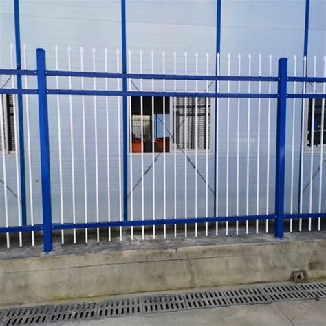 小区围墙护栏 学校防攀爬护栏 两道杠锌钢护栏