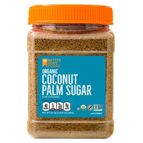 BetterBody Foods Organic Coconut Palm Sugar, 1.5 Lbs - Walmart.com ...