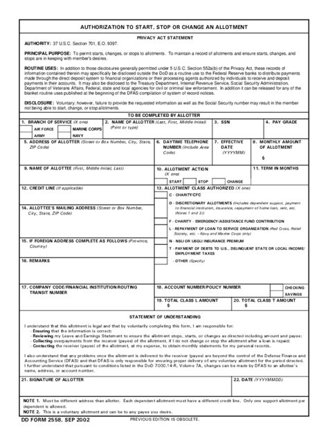 Fillable Online dd2558 Fax Email Print - pdfFiller