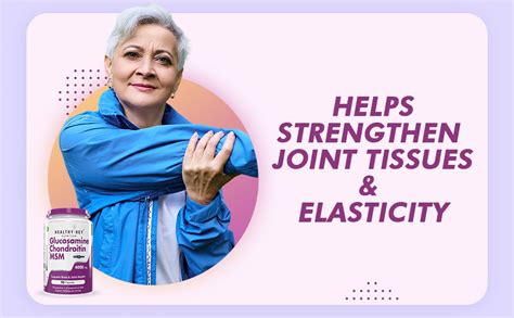 HealthyHey Nutrition Double Strength Glucosamine Chondroitin and MSM ...