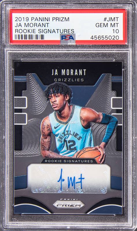 Ja Morant 2019 Prizm #RS-JMT Rookie Signatures Price Guide - Sports ...