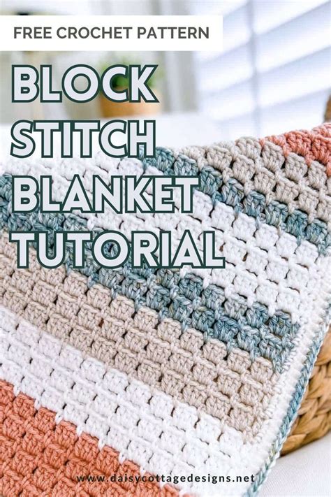 Image result for Crochet Block Stitch Blanket Pattern