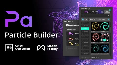 Particle Builder Plugin | Free After Effects Motion Factory Toolkit ...