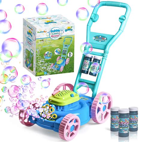 Bubble Lawn Mower for Toddlers 1-5, Automatic Bubble Mower Bubble ...